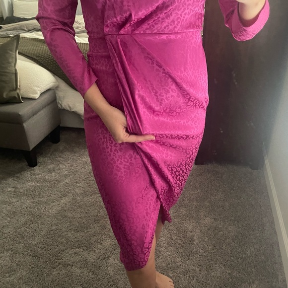 Saylor pink leopard print dress! - Picture 2 of 5